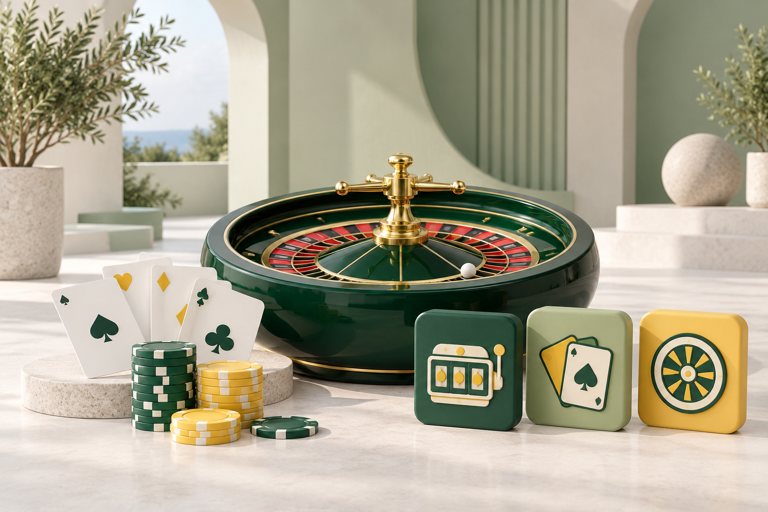 Bet365 Casino Ireland game formats with roulette, cards and slot-style category tiles